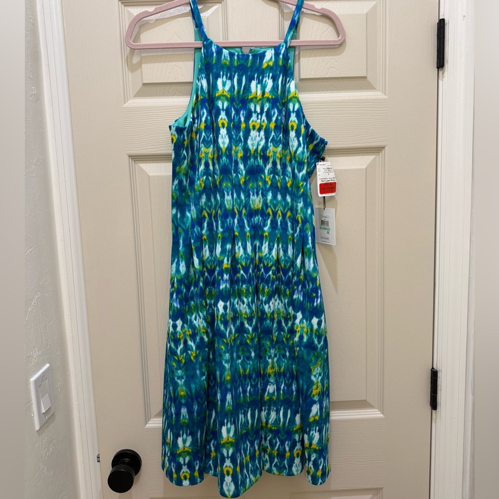 NWT Calvin Klein Multicolor Tie-Dye Dress